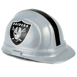 Oakland Raiders Team Hard Hat | Customhardhats.com